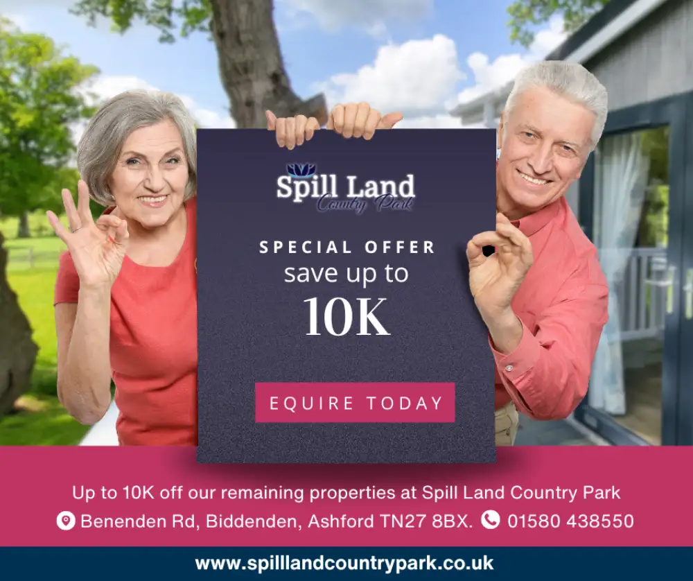 Save up to £10,000 on the Final Park Homes at Spill Land Country Park!