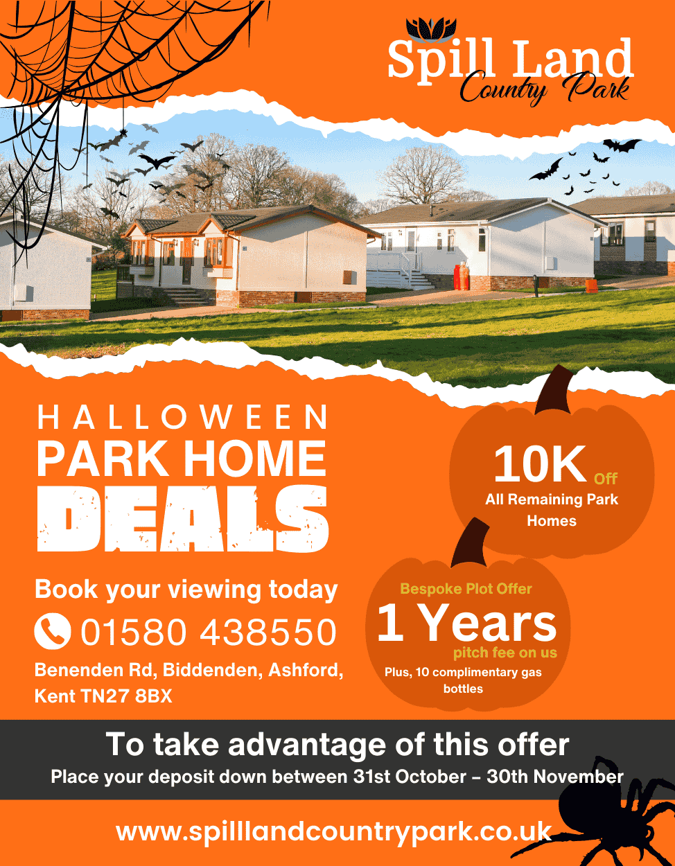 Spooktacular Halloween Deals at Spill Land Country Park! 🎃